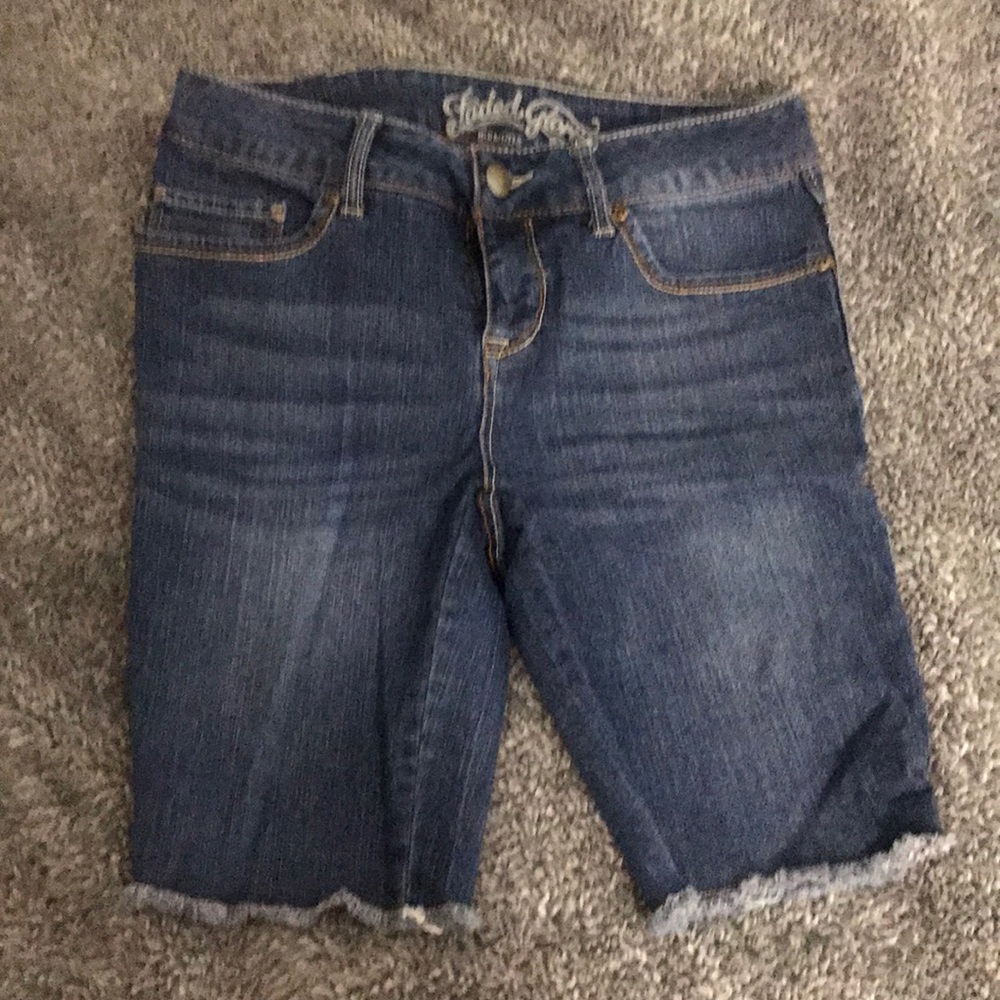 Dark Wash Denim Shorts